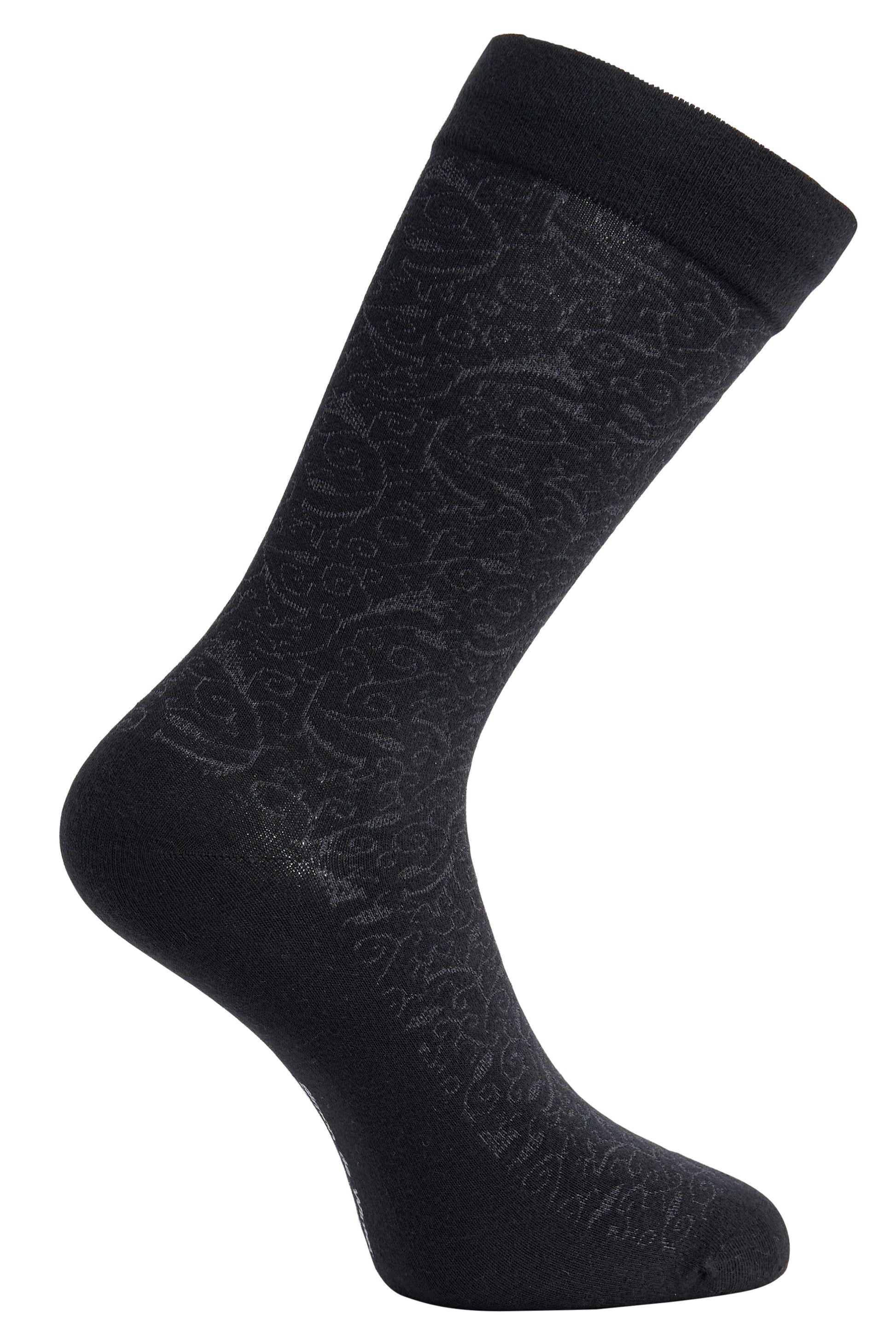 Side of Simon de Winter Women's Circulation Comfort Cotton Crew Socks in Black