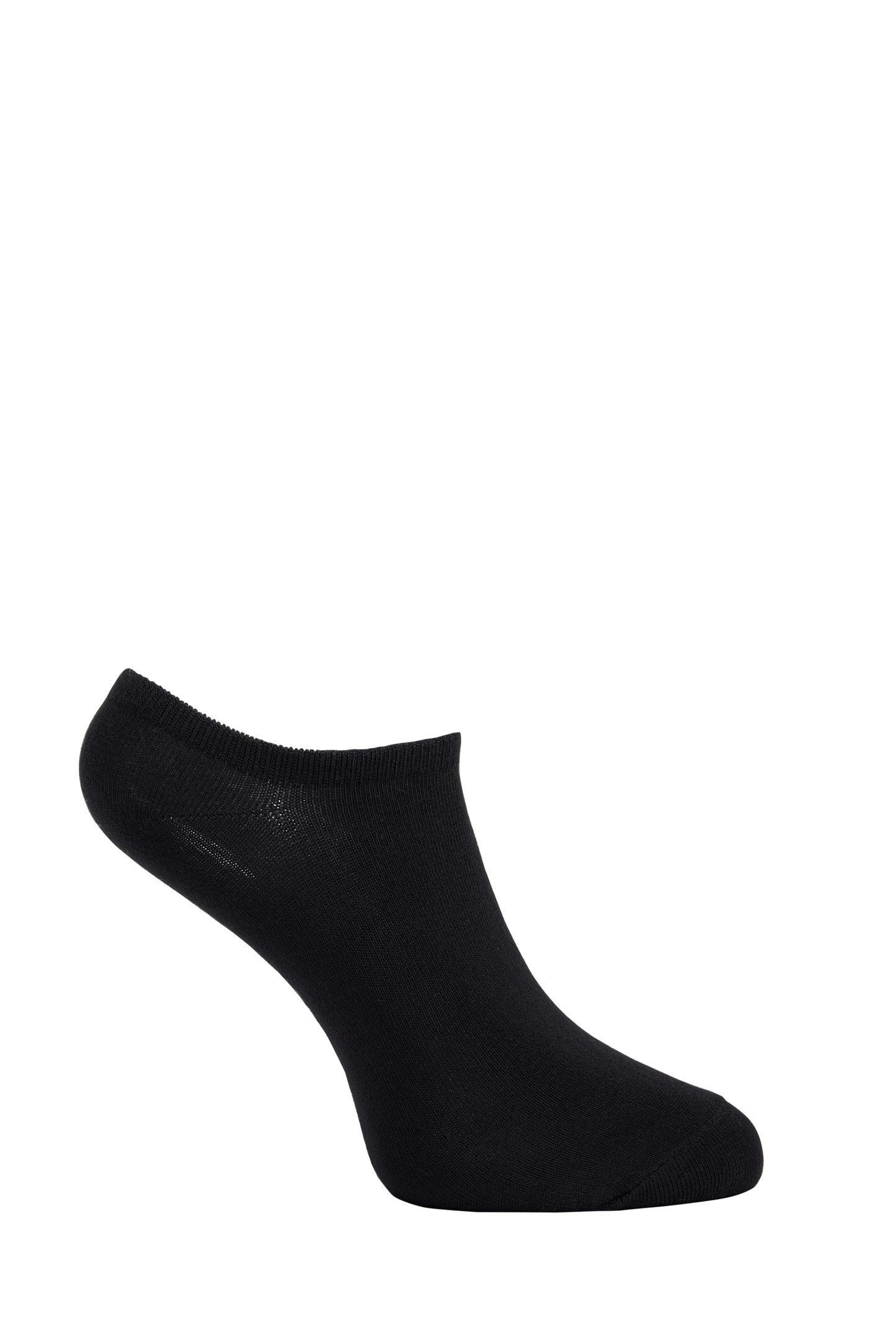 Side heel of Simon de Winter Women's Plain Viscose From Bamboo No Show Socks in Black