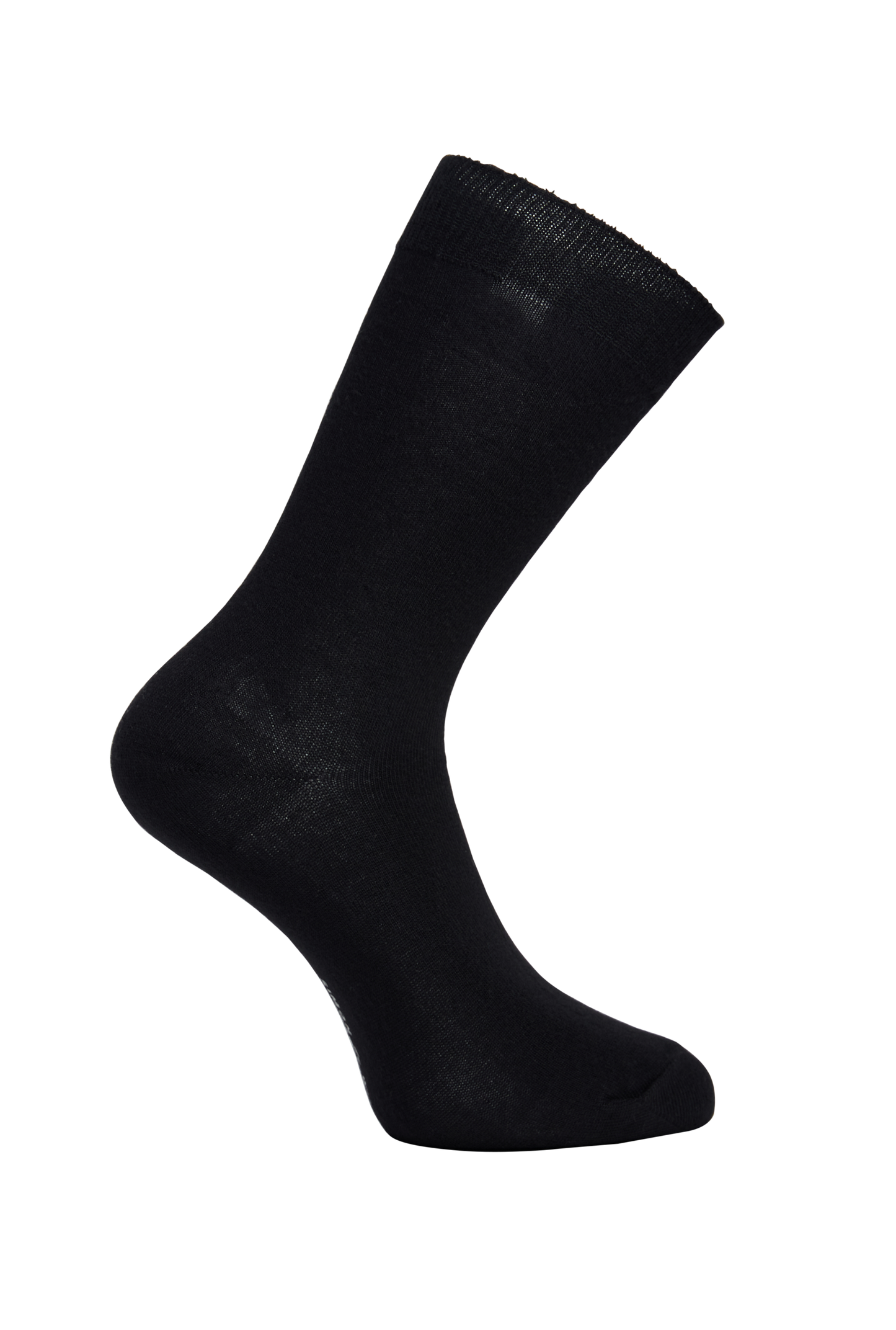 Side of Simon de Winter Women's Plain Comfort Crew Socks in Black