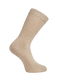 Side heel of Side of Simon de Winter Women's Plain Comfort Cotton Crew Socks in Taupe Marle