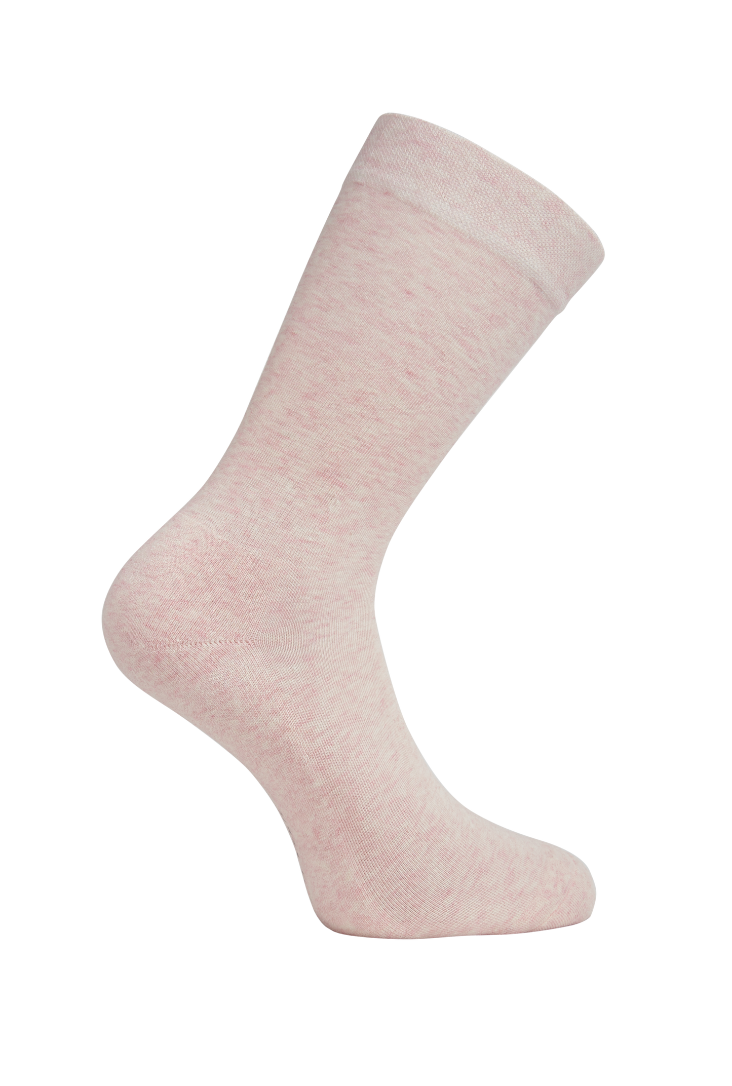 Side heel of Simon de Winter Women's Plain Comfort Cotton Crew Socks in Shell
