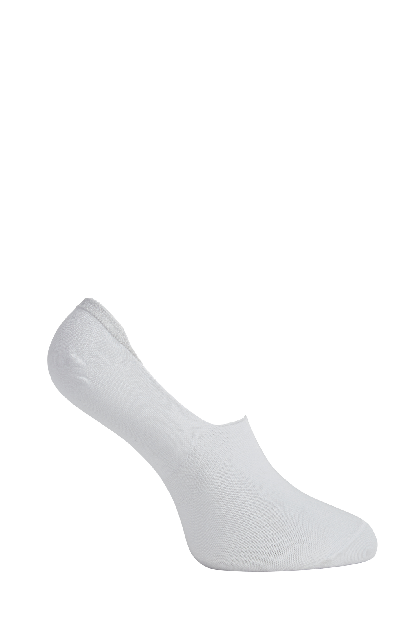 Side of Simon de Winter Women's Plain Viscose From Bamboo No Show Socks in  White