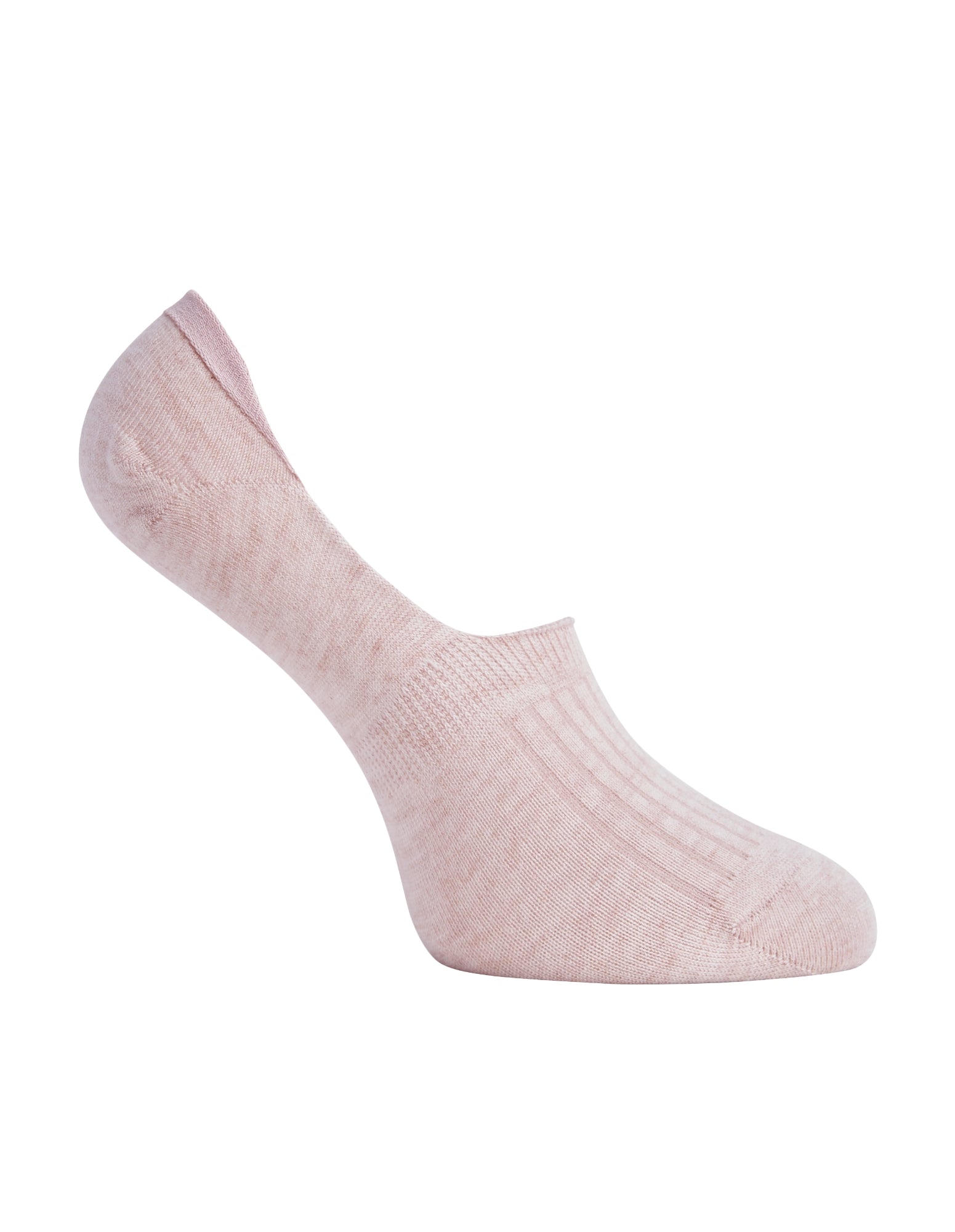 Side of Simon de Winter Women's Textured Wool No Show Socks in Smokey Rose