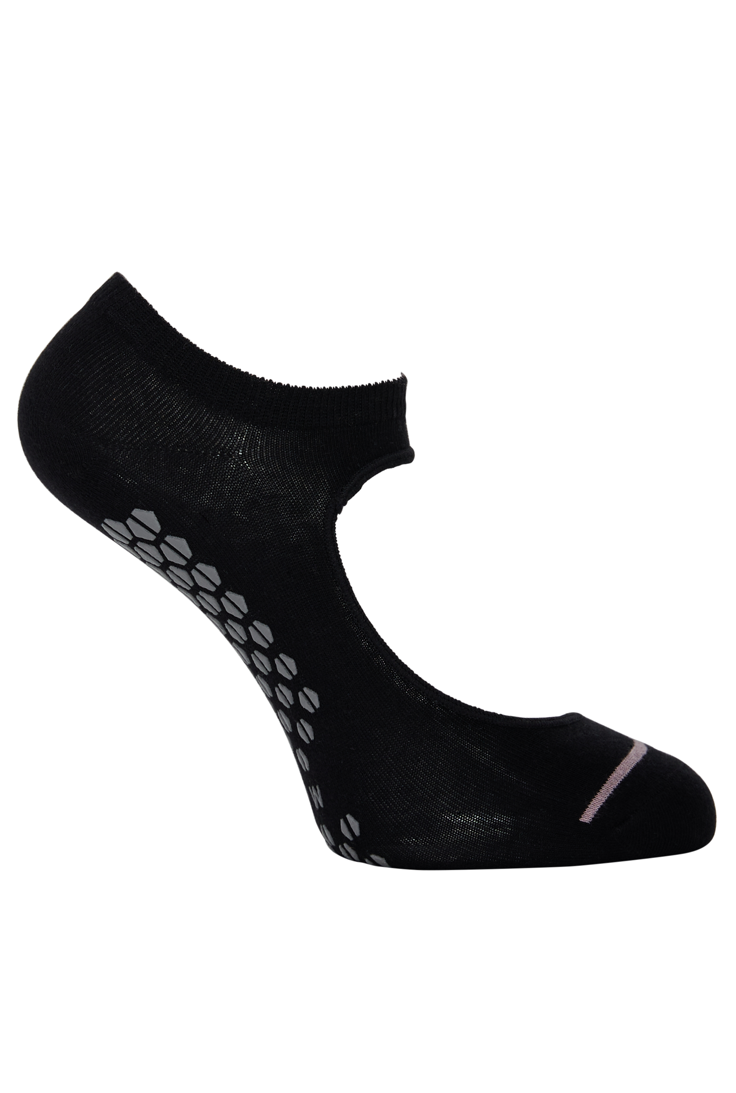 Side of Simon de Winter Women's Cotton Yoga Socks in Black
