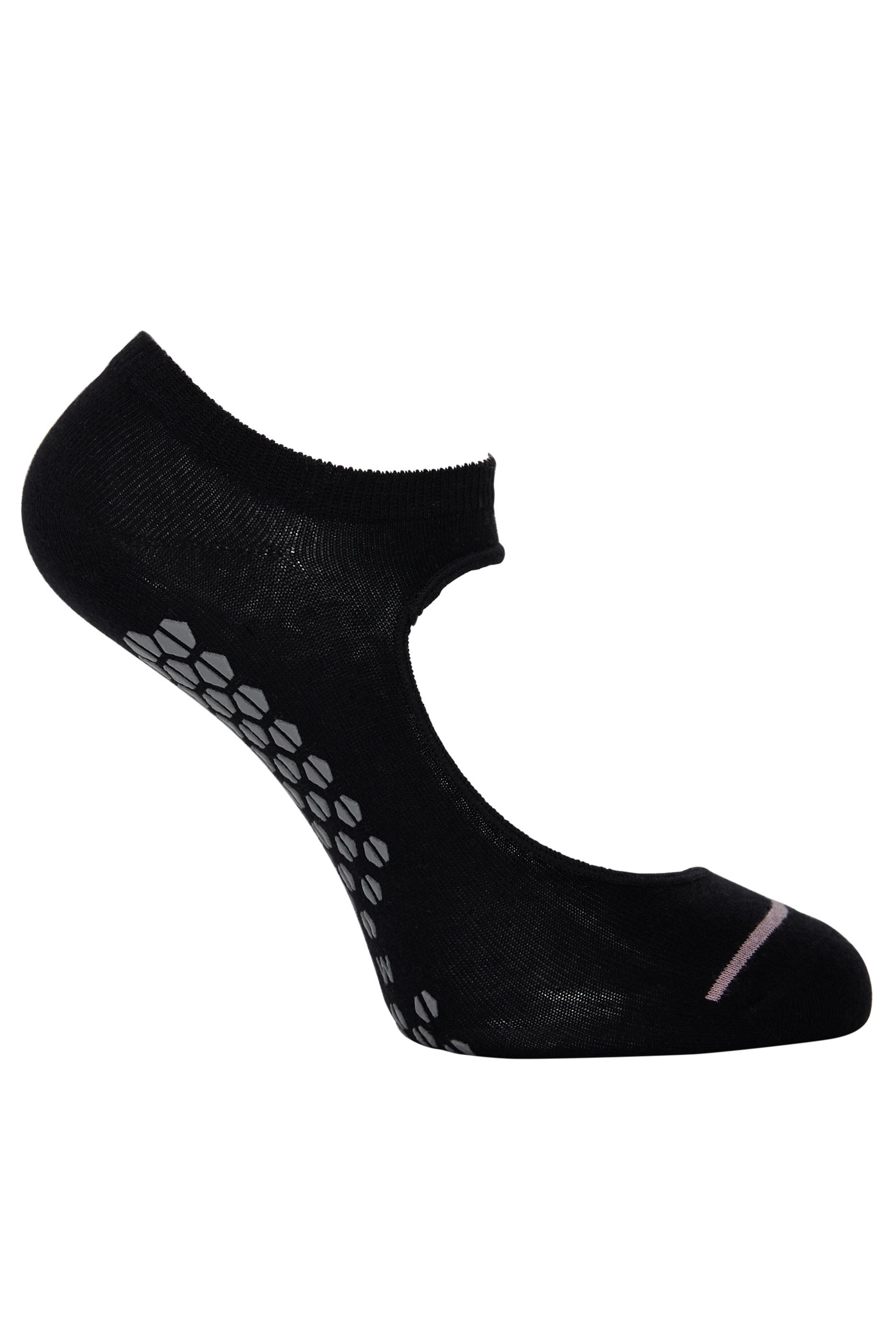 Side of Simon de Winter Women's Cotton Yoga Socks in Black