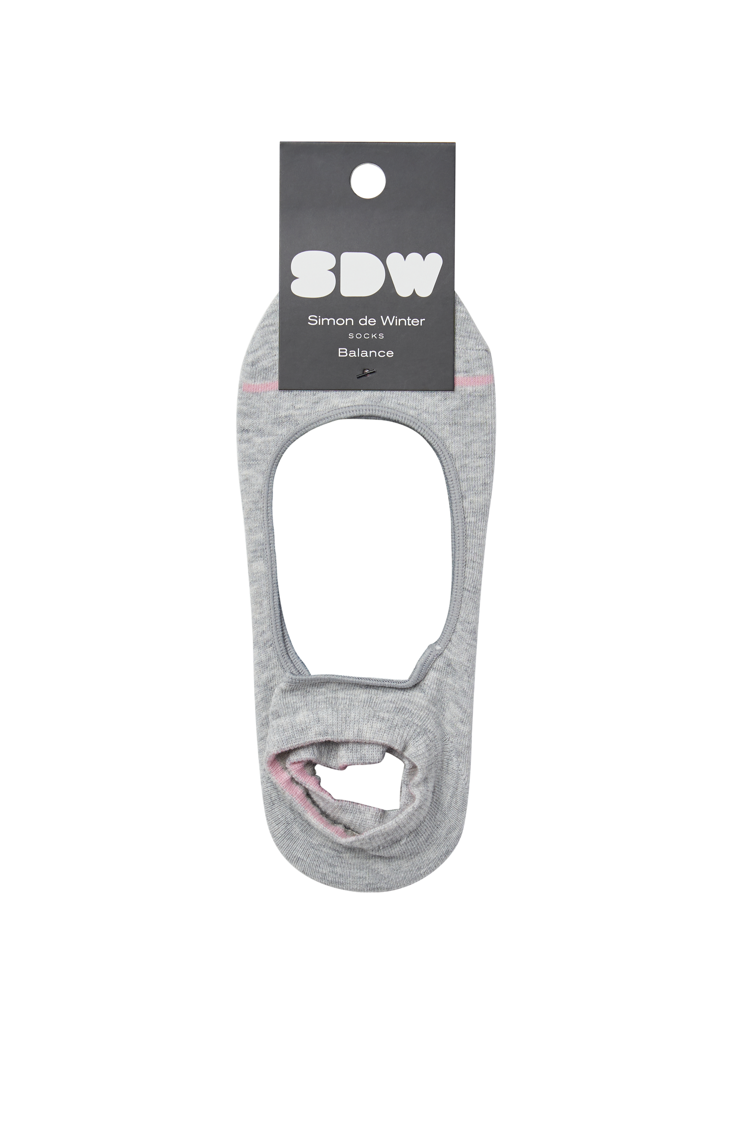 Simon de Winter Women's Cotton Yoga Socks in Light Grey Marle