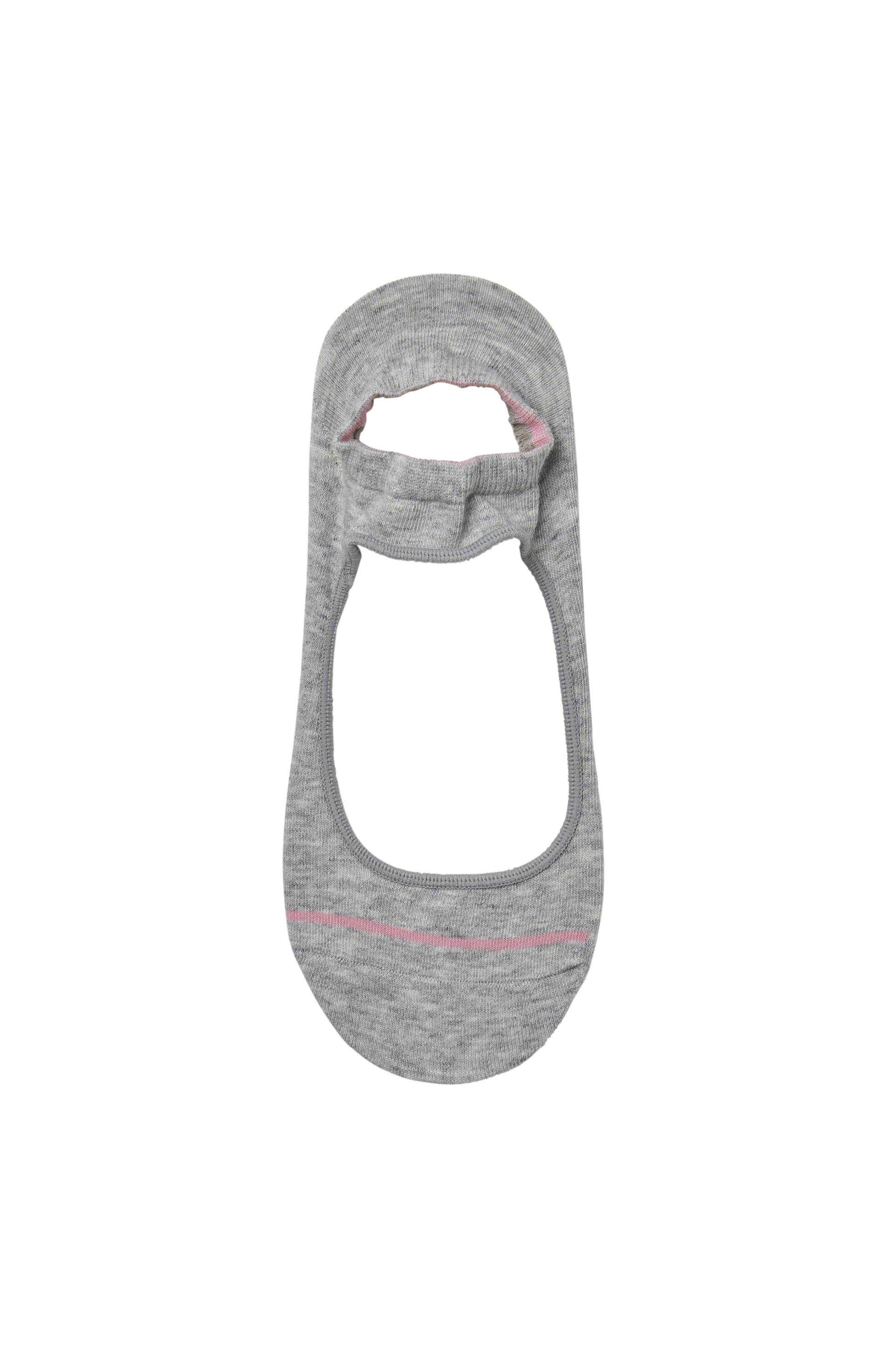 Top of Simon de Winter Women's Cotton Yoga Socks in Light Grey Marle