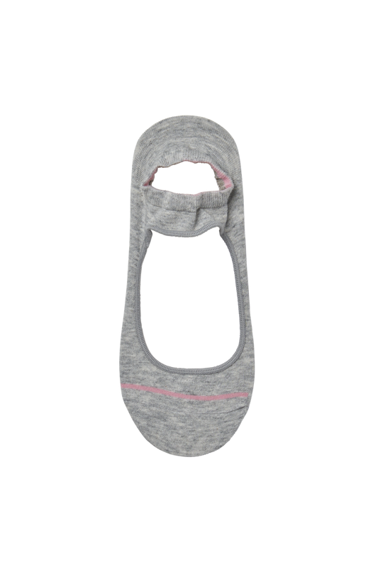 Top of Simon de Winter Women's Cotton Yoga Socks in Light Grey Marle