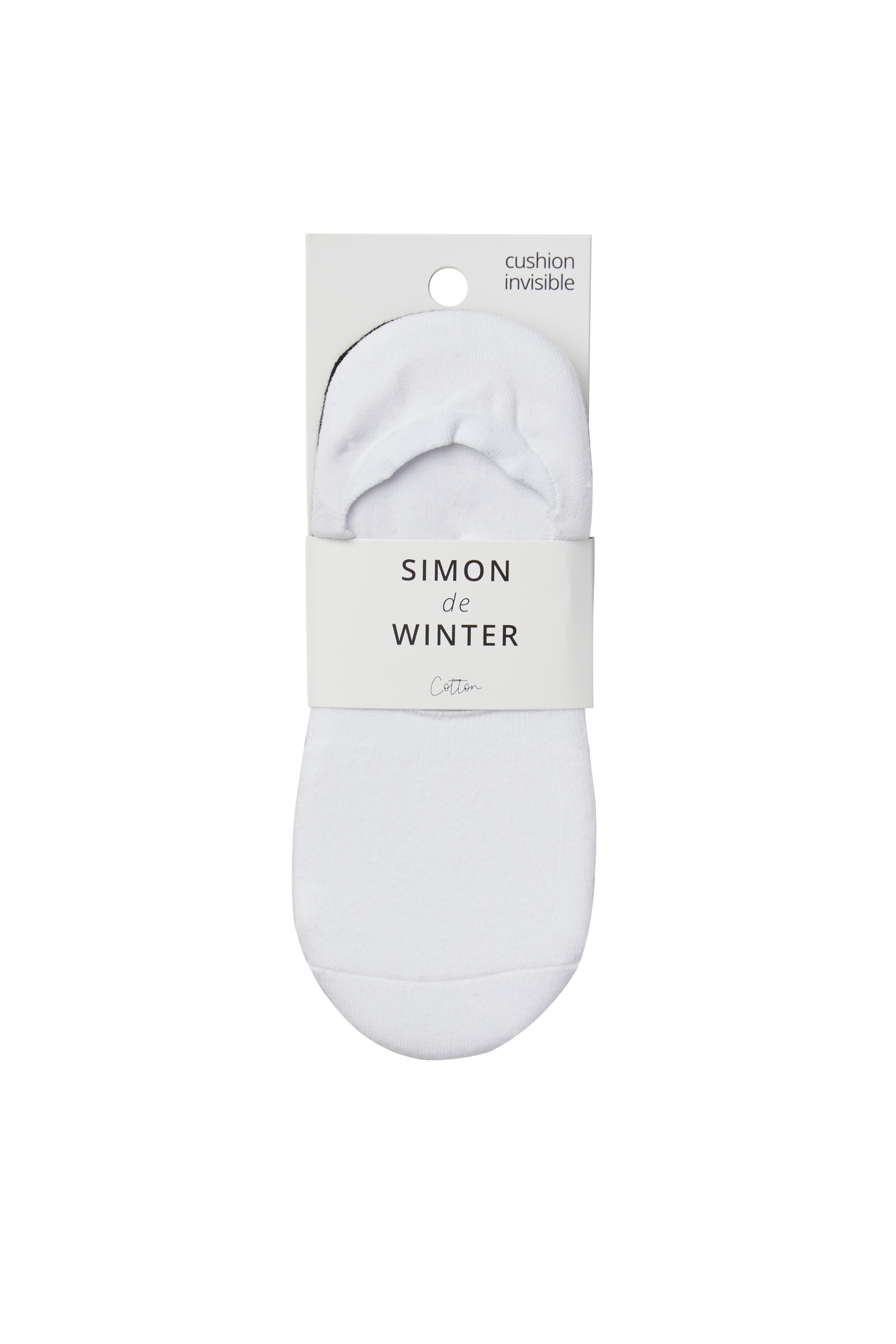 Simon de Winter 3 Pack Women's Cushion Foot No Show Socks in Black, White and Grey