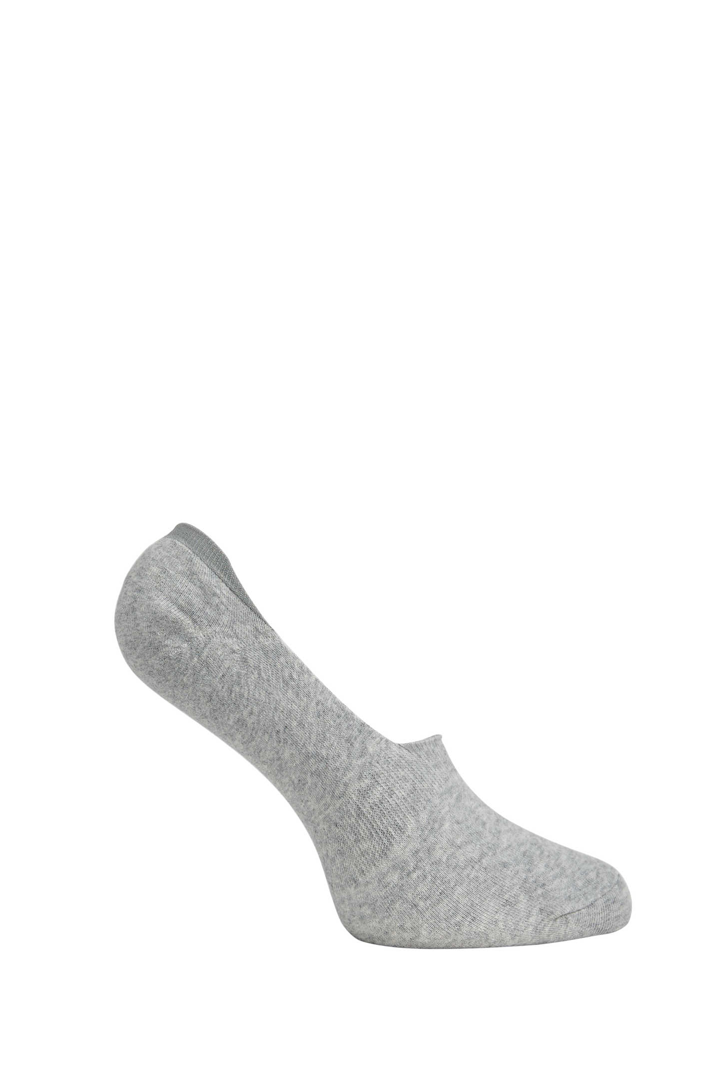 Side of Simon de Winter Women's Cushion Foot No Show Socks in Grey