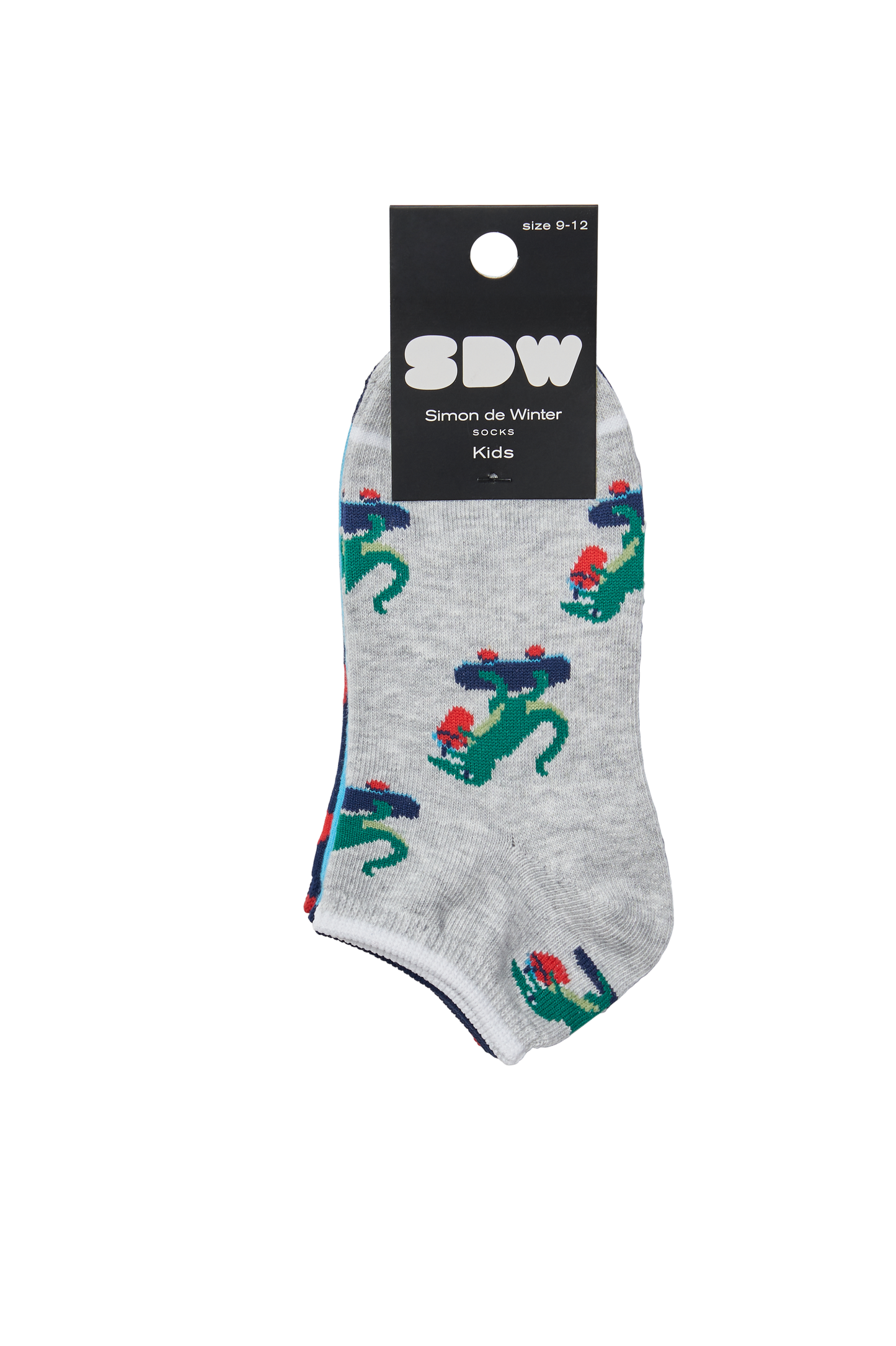 Simon de Winter 3 Pack Kids Low Cut Dino Socks