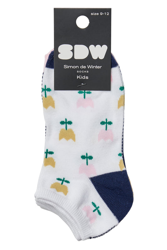Simon de Winter 3 Pack Kids Low Cut Tulip Socks