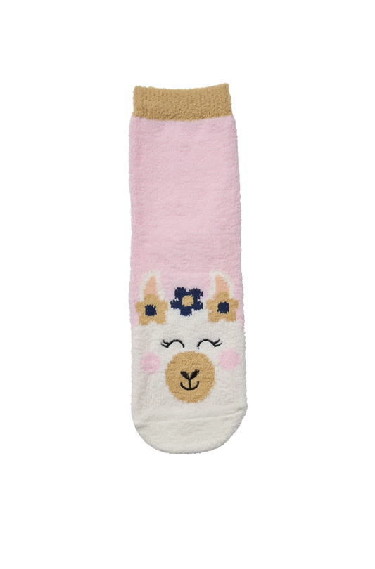 Top of Simon de Winter Kids Llama Home Socks