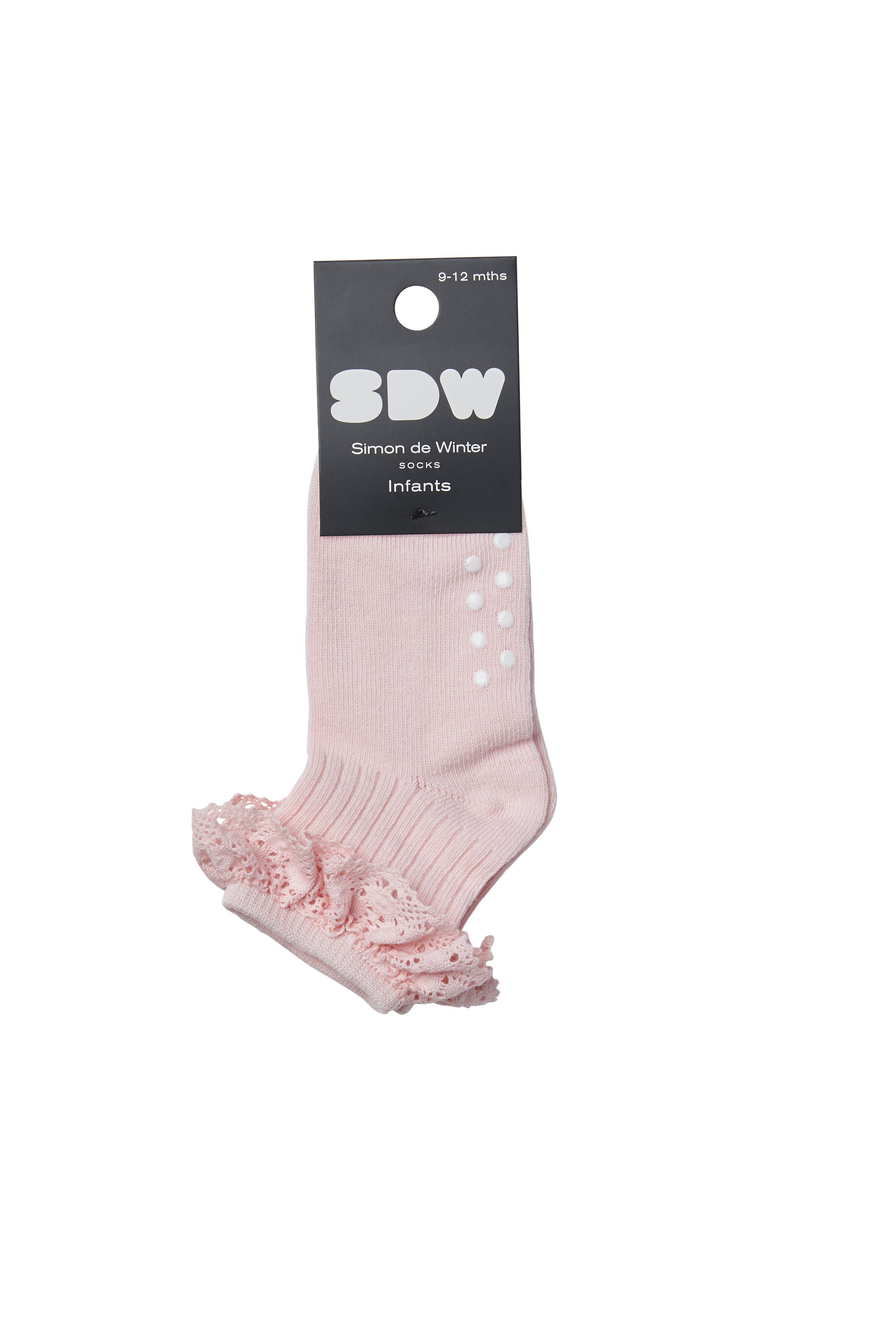 Simon de Winter Baby Frill Crew Socks in Blossom