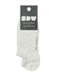 Simon de Winter Women's Textured Viscose from Bamboo No Show Socks in Ivory