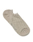 Side of Simon de Winter Women's Textured Viscose from Bamboo No Show Socks in Stone