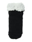 Top of Simon de Winter Women's Chunky Knit Home Socks in Black
