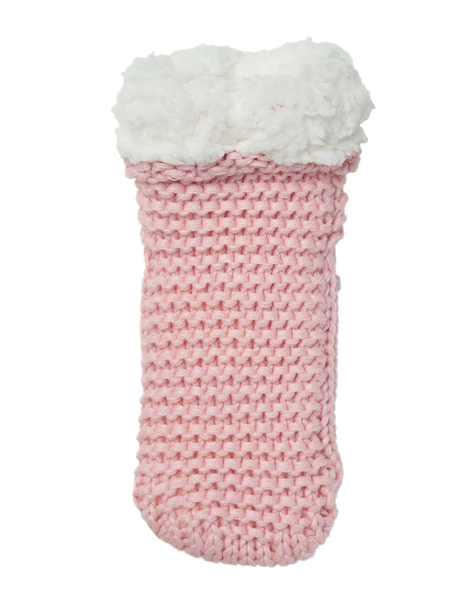 Top of Simon de Winter Women's Chunky Knit Home Socks in Smokey Rose