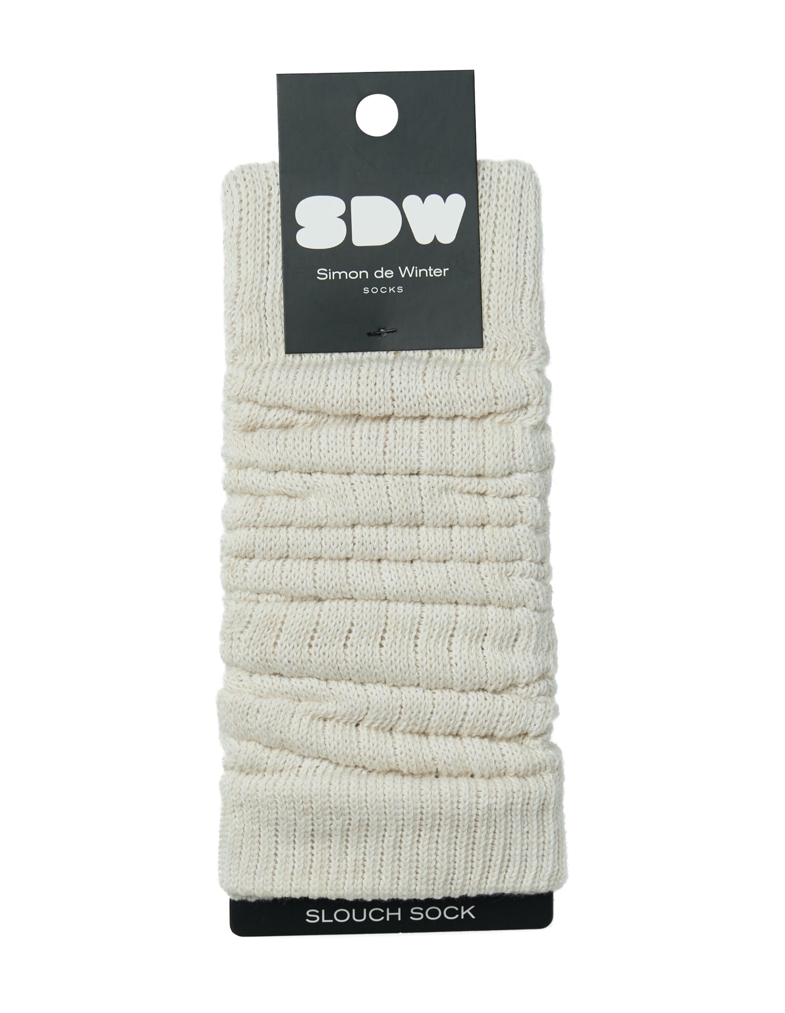 Simon de Winter Women's Slouch Socks in Ivory Marle