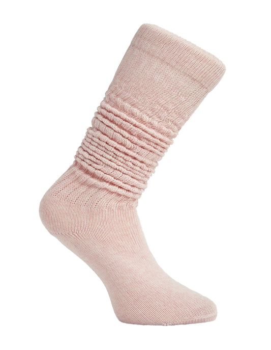 Simon de Winter Women's Pink Slouch Socks
