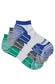 3 Pack of Darn Tough Men's Sports Ankle Socks in Blue, Grey, Green