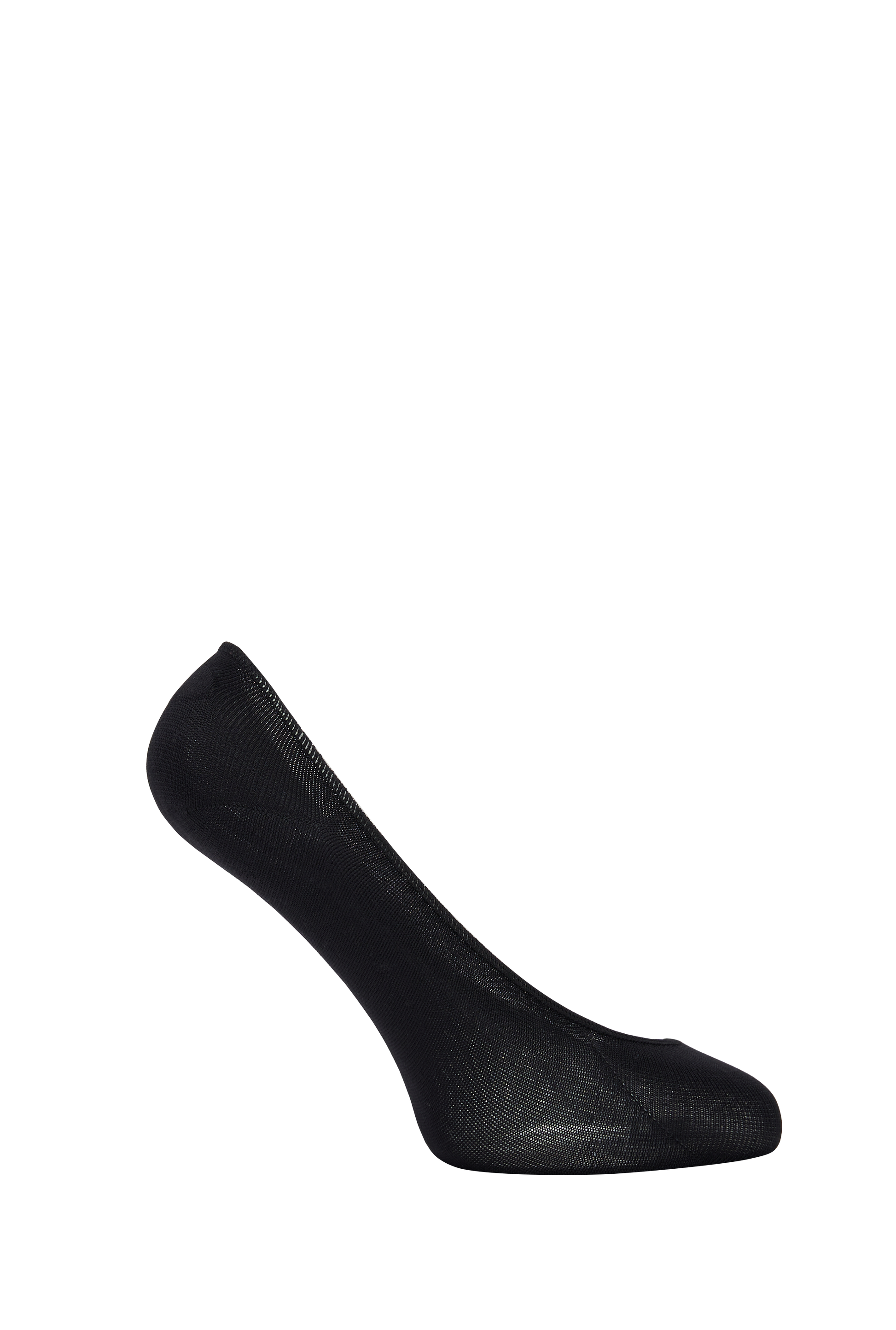 Side heel of Simon de Winter Women's Super Soft Footlet Socks in Black