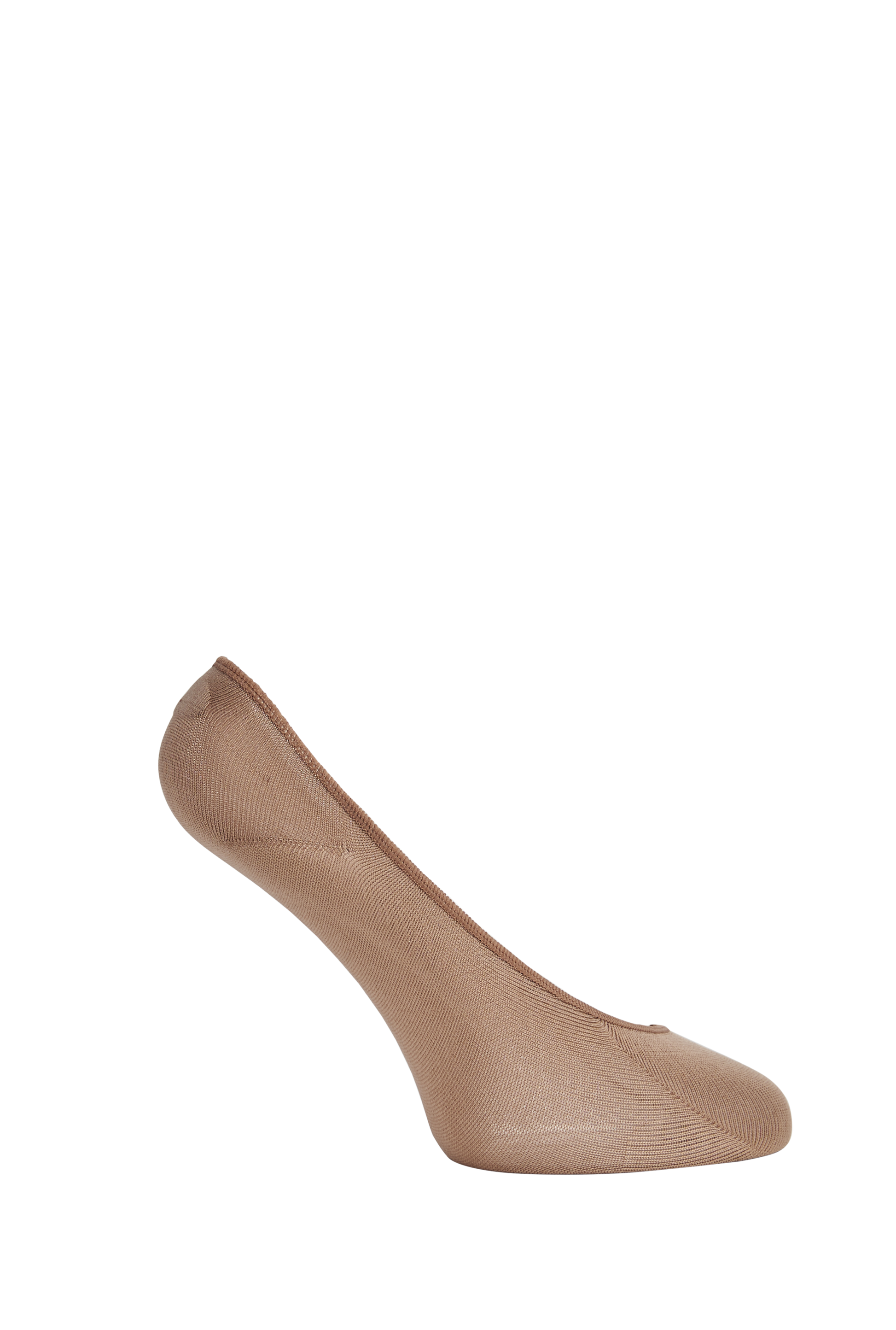 Side heel of Simon de Winter Women's Super Soft Footlet Socks in Lark
