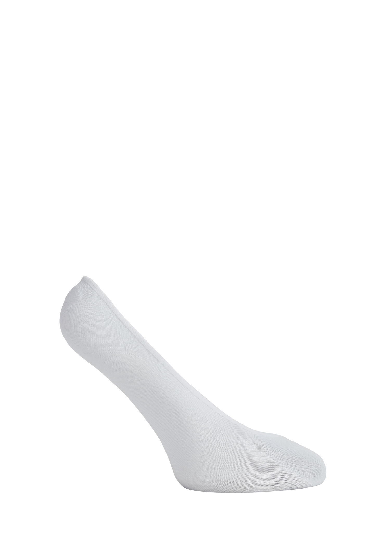 Side heel of Simon de Winter Women's Super Soft Footlet Socks in White