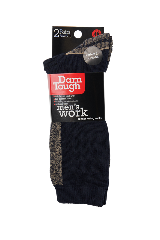 Darn Tough 2 Pack Men's Work Crew Socks