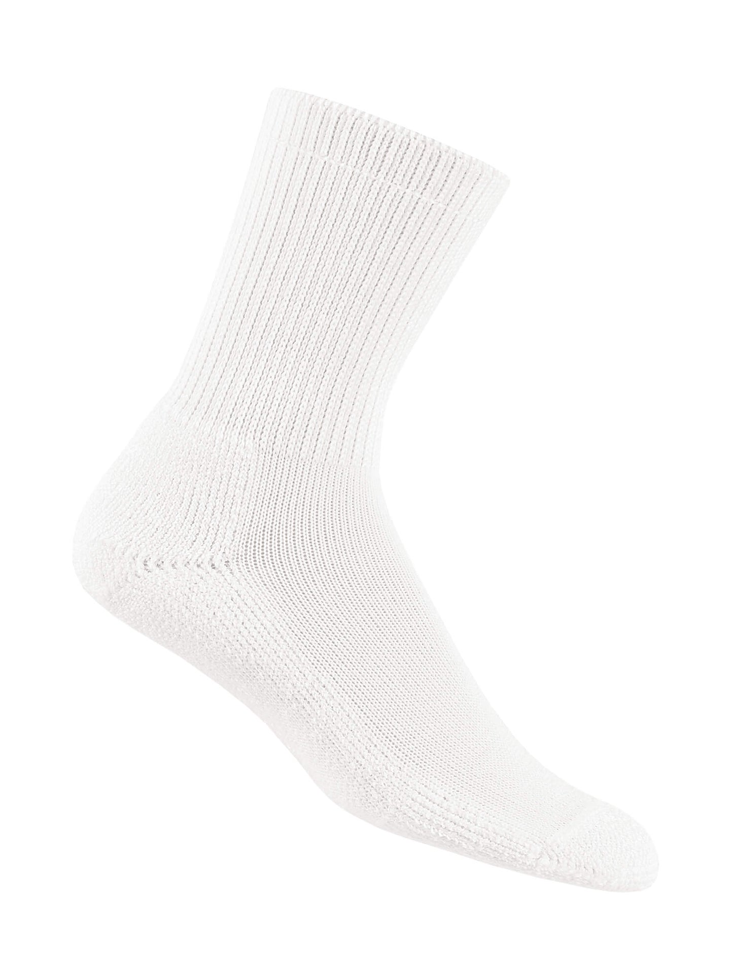 Thorlos Men's Crew Advanced Diabetic Socks in White