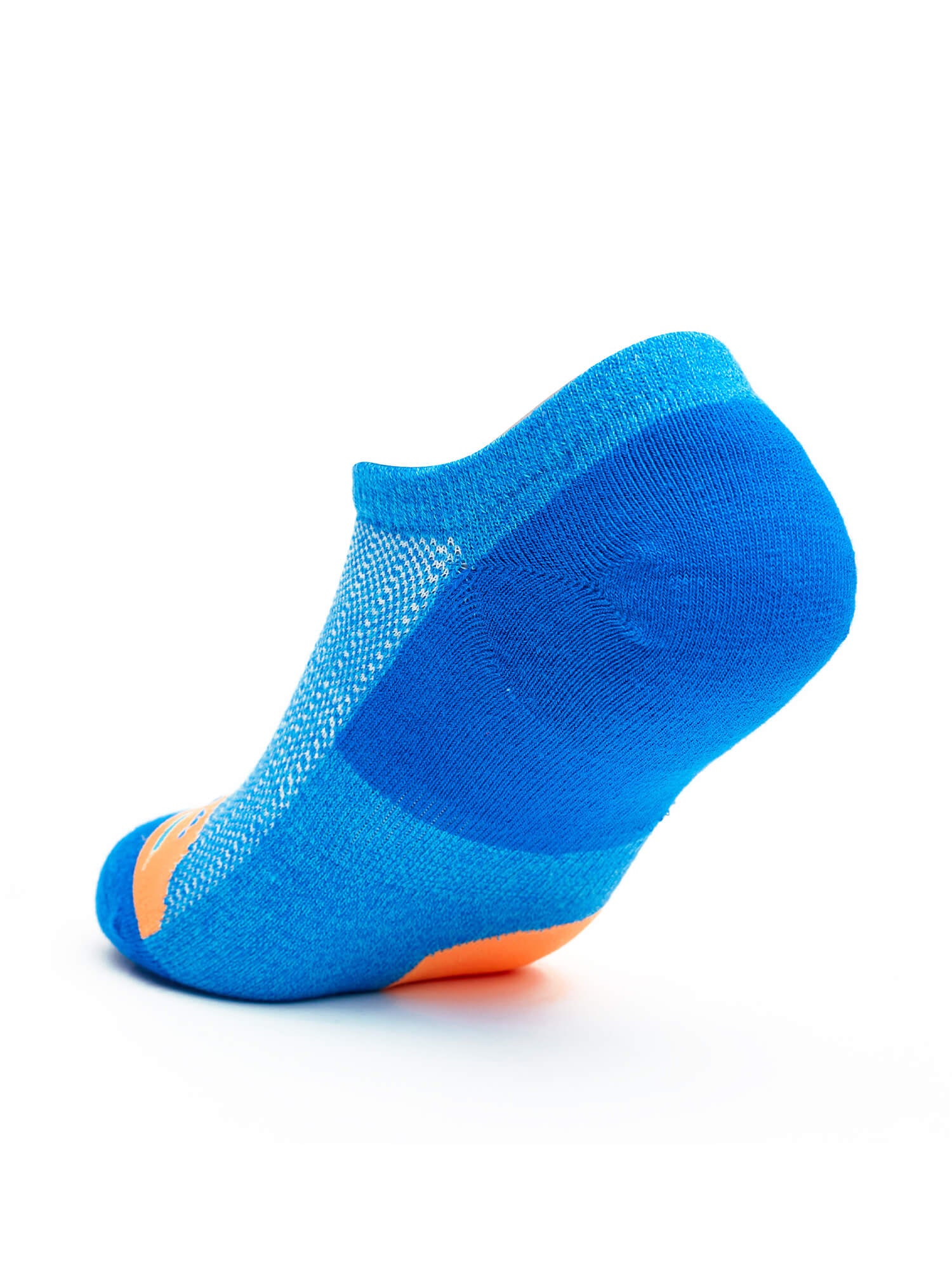 Heel of Thorlos Experia Repreve No Show Liner Socks in Blue