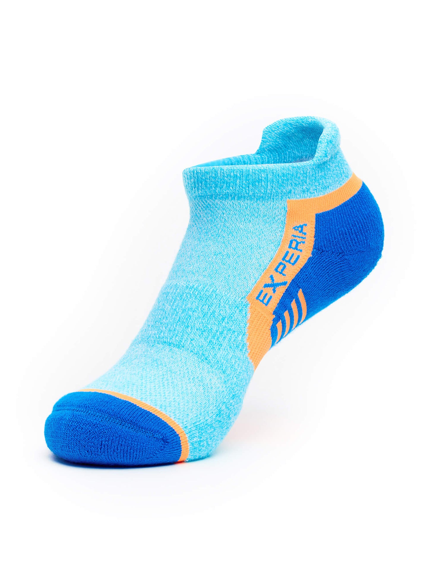 Side of Thorlos Experia Repreve Low Cut Socks in Blue