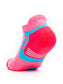 Heel of Thorlos Experia Repreve Low Cut Socks in Pink