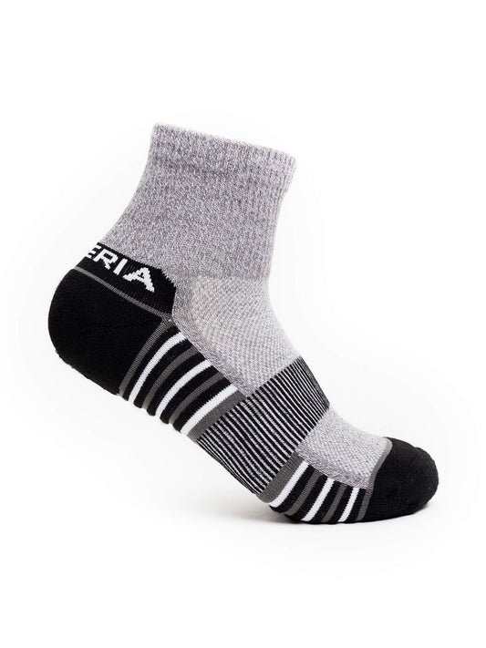 Side of Thorlos Experia Repreve Ankle Socks in Black