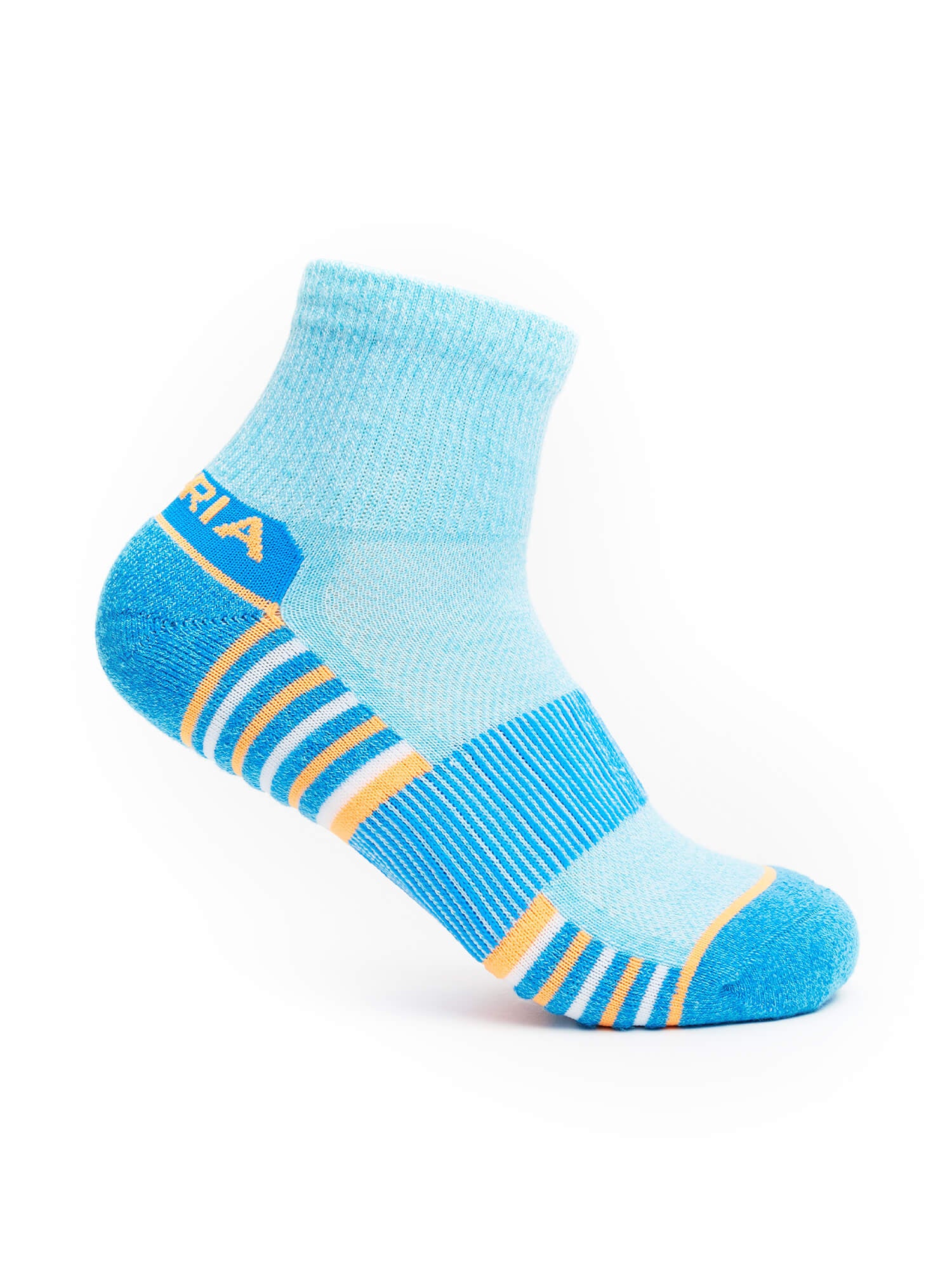 Side of Thorlos Experia Repreve Ankle Socks in Blue