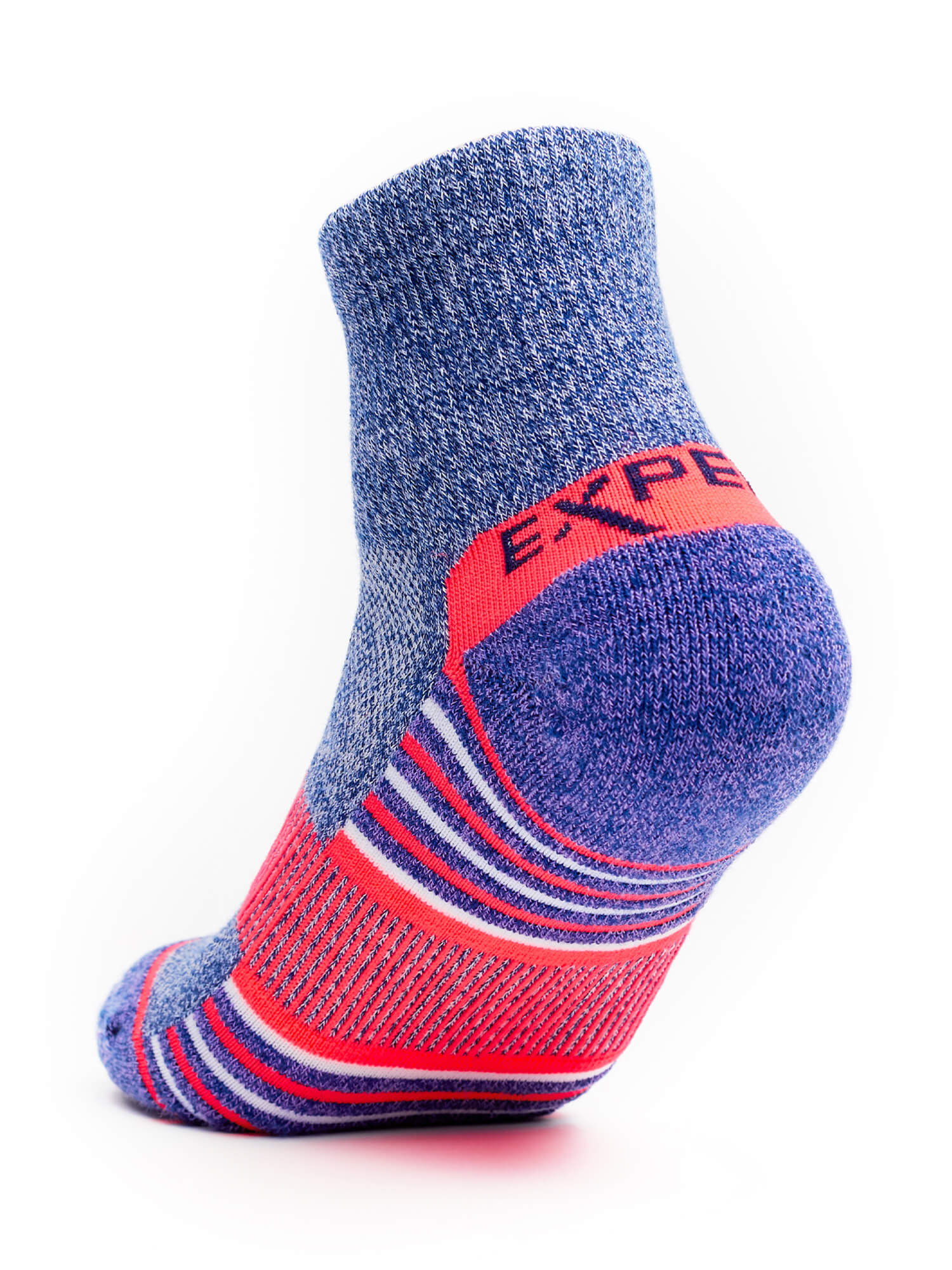 Heel of Thorlos Experia Repreve Ankle Socks in Purple