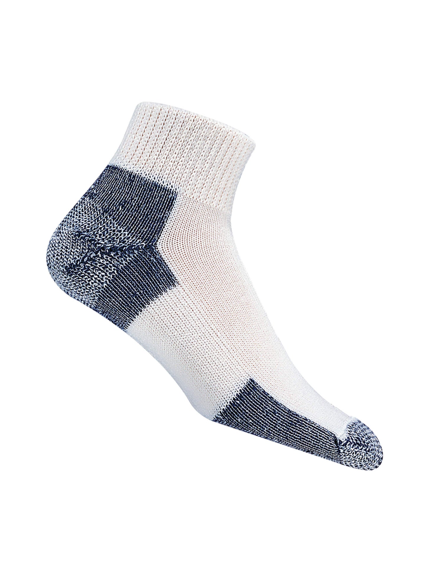 White and Grey Thorlos Running Maximum Cushion Socks