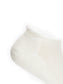 Close up of rolltop heel on Thorlos Tennis Rolltop Socks in White