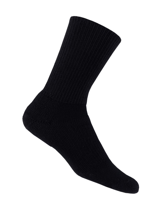 Thorlos Walking Crew Socks in Black