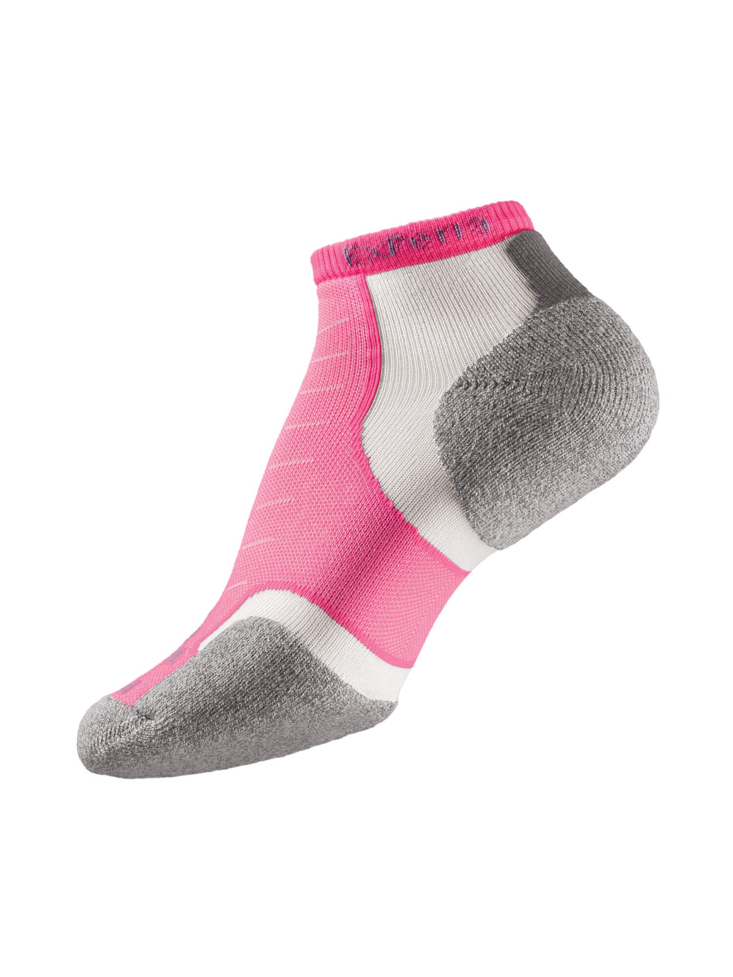 Pink and grey Thorlos Experia Coolmax Micro Mini Padded Socks