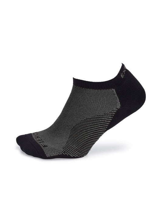 Thorlos Experia Fierce Light Cushion Low Cut Socks in Black & Grey