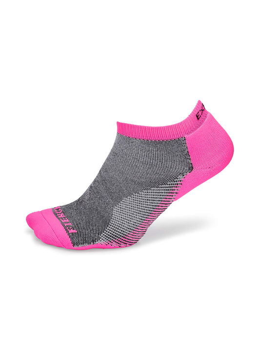 Thorlos Experia Fierce Light Cushion Low Cut Socks in Black & Electric Pink